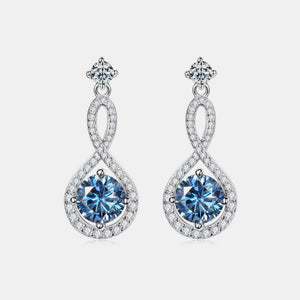 1 Carat Moissanite 925 Sterling Silver Earrings