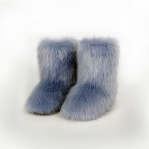 Thermal Fuzzy Platform Boots