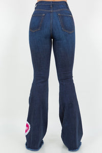 Sweet Heart Bell Bottom Jean- Inseam 32"