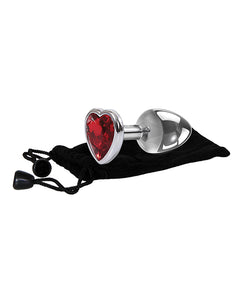 Adam & Eve Red Heart Gem Anal Plug