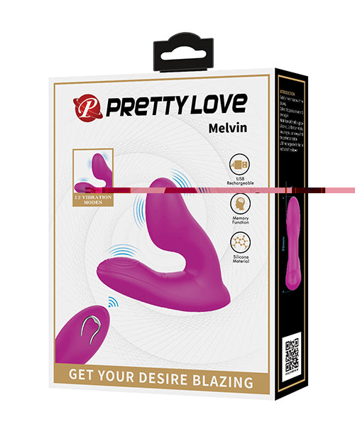 Pretty Love Melvin Dual Stimulator - Fuchsia