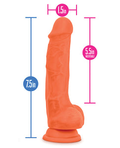 Blush Neo Elite Silicone 7.5 Dual Density Cock W/balls