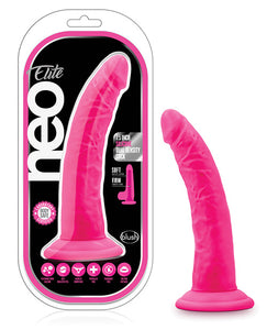 Blush Neo Elite Silicone 7.5 Dual Density Cock W/balls