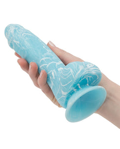 Addiction Luke Glow In The Dark 7.5" Dildo - Blue