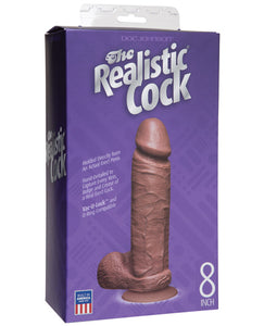 "8"" Realistic Cock W/balls"