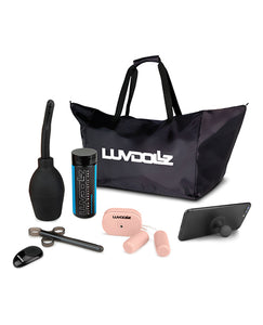 Luvdollz Remote Control Rechargeable Spread Eagle Pussy & Ass W/douche - Ivory