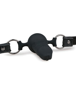 Easy Toys Ball Gag W/silicone Dong - Black