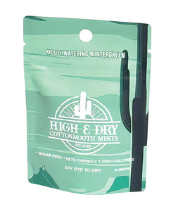 High & Dry Cottonmouth Mints - Pack of 25 Wintergreen