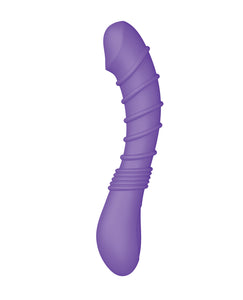 Luv Inc. Ribbed G-Spot Vibrator - Purple