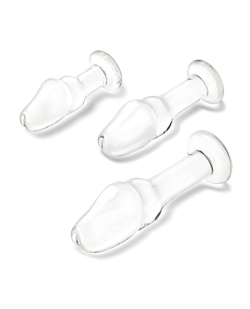 Glass Helmet Head Anal Training Kit - Set of 3