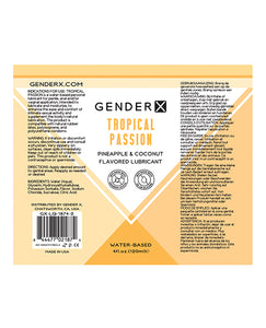 Gender X Flavored Lube - Tropical Passion