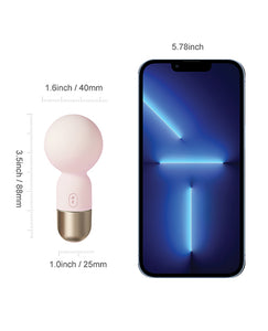 Pokewan Pocket Mini Vibrating Wand Massager - Pale