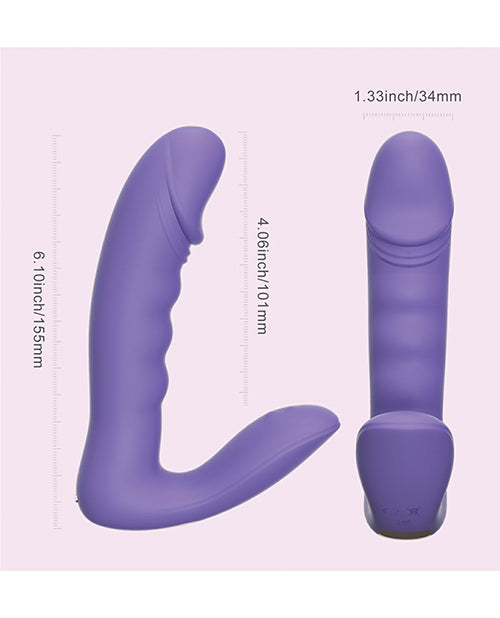 Rora Pressure Sensing App Controlled Rotating G-Spot Vibrator & Clitoral Stimulator - Lavender