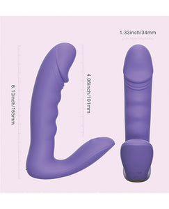 Rora Pressure Sensing App Controlled Rotating G-Spot Vibrator & Clitoral Stimulator - Lavender