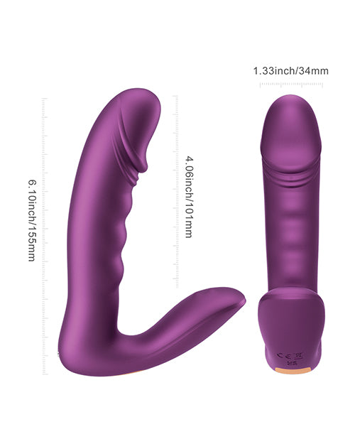 Rora 2 App Controlled Rotating G-Spot Vibrator & Clitoral Stimulator - Purple