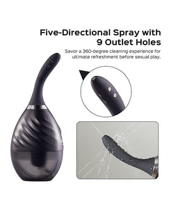 Bulby Auto Spray Anal Douche System - Black