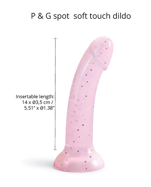 Love To Love Curved Suction Cup Dildolls Starlight - Pink