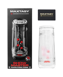 Maxtasy Show Master Non-Realistic Stroker - Clear