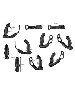 Nexus Simul8 Wave Dual Cock Ring Prostate Massage - Black