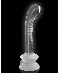 Icicles No. 88 Hand Blown Glass G-spot Massager W/suction Cup -  Clear