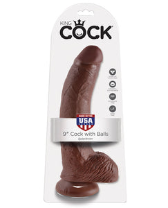 "King Cock 9"" Cock W/balls"