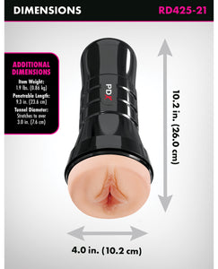 PDX Extreme Wet Pussies Super Luscious Lips XXL Stroker - Light