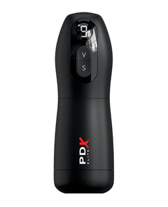 PDX Elite Suck-O-Matic Vibrating Stroker - Frosted/Black