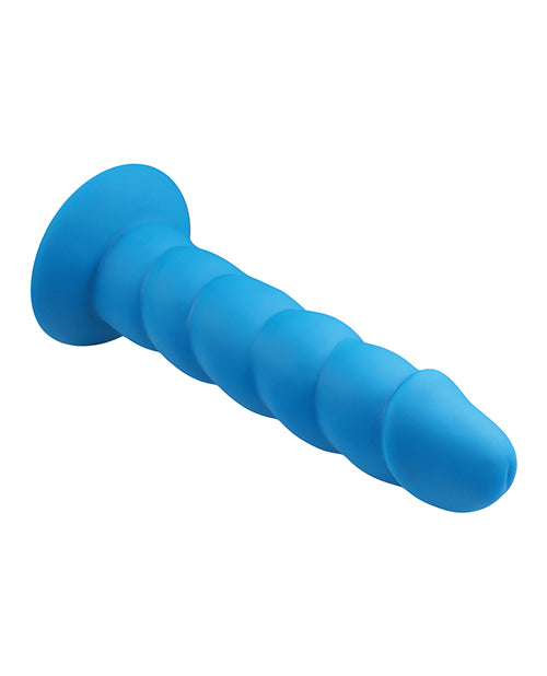 Rock Candy Suga Daddy Silicone Dildo - Blue