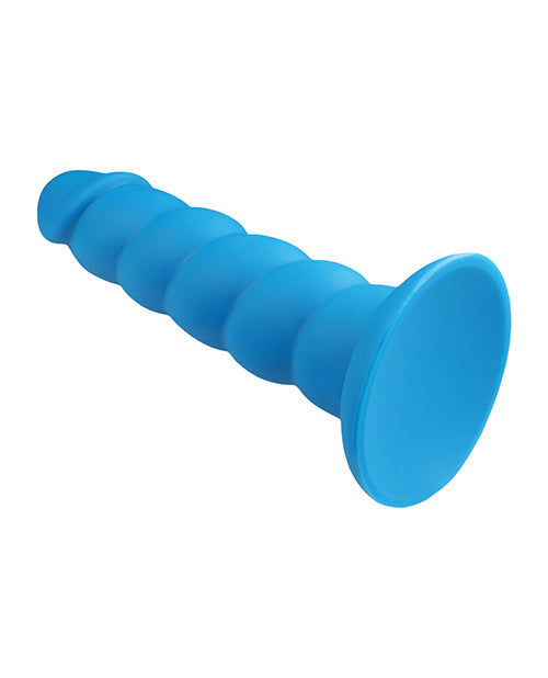 Rock Candy Suga Daddy Silicone Dildo - Blue