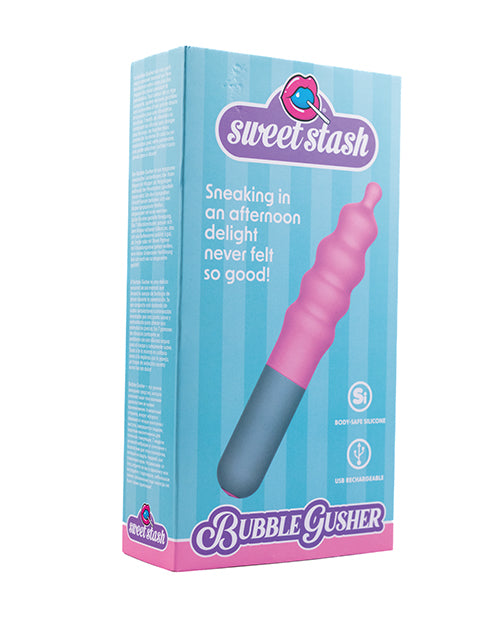 Rock Candy Bubble Gusher Stimulator - Pink/Grey