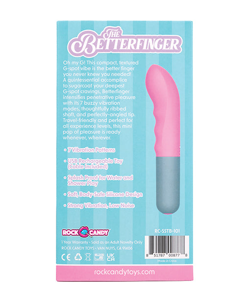 Rock Candy The Betterfinger G-Spot Vibe - Pink/Grey