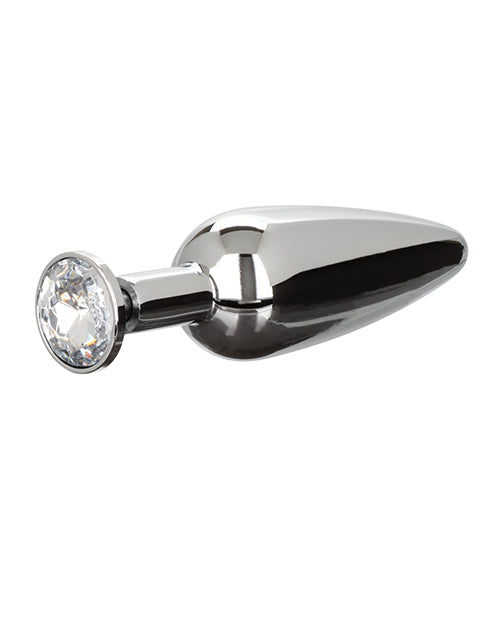 Star Fucker Slim Gem Plug W/silicone Enhancer - Black