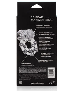 Maximus Enhancement Ring 10 Stroker Beads - Clear