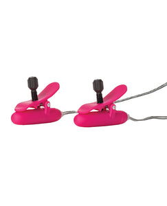 Nipple Play Vibrating Heated Nipple Teasers - Pink