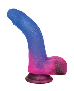 Naughty Bits Ombre Hombre Vibrating Dildo - Multi Color