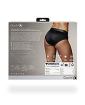 Shots Ouch Vibrating Strap On High-cut Brief - Black