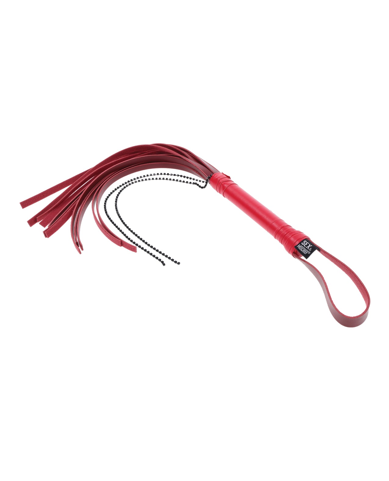 Sex & Mischief Ex's & Oh's Crystal Flogger - Red