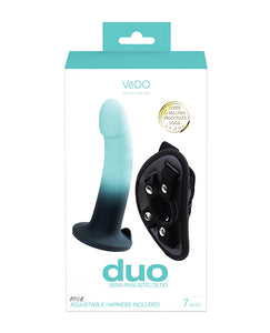 VeDO Duo Silicone Dildo w/Harness