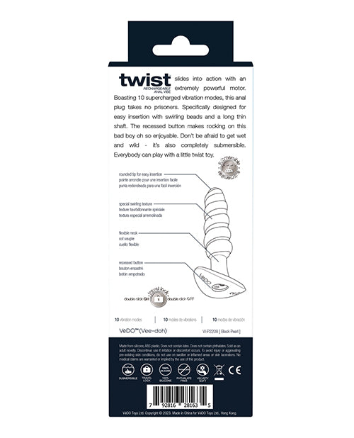 Vedo Twist Rechargeable Anal Plug