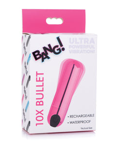 Bang! 10X Rechargeable Vibrating Metallic Bullet