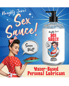 Naughty Jane's Sex Sauce Natural Lubricant - oz