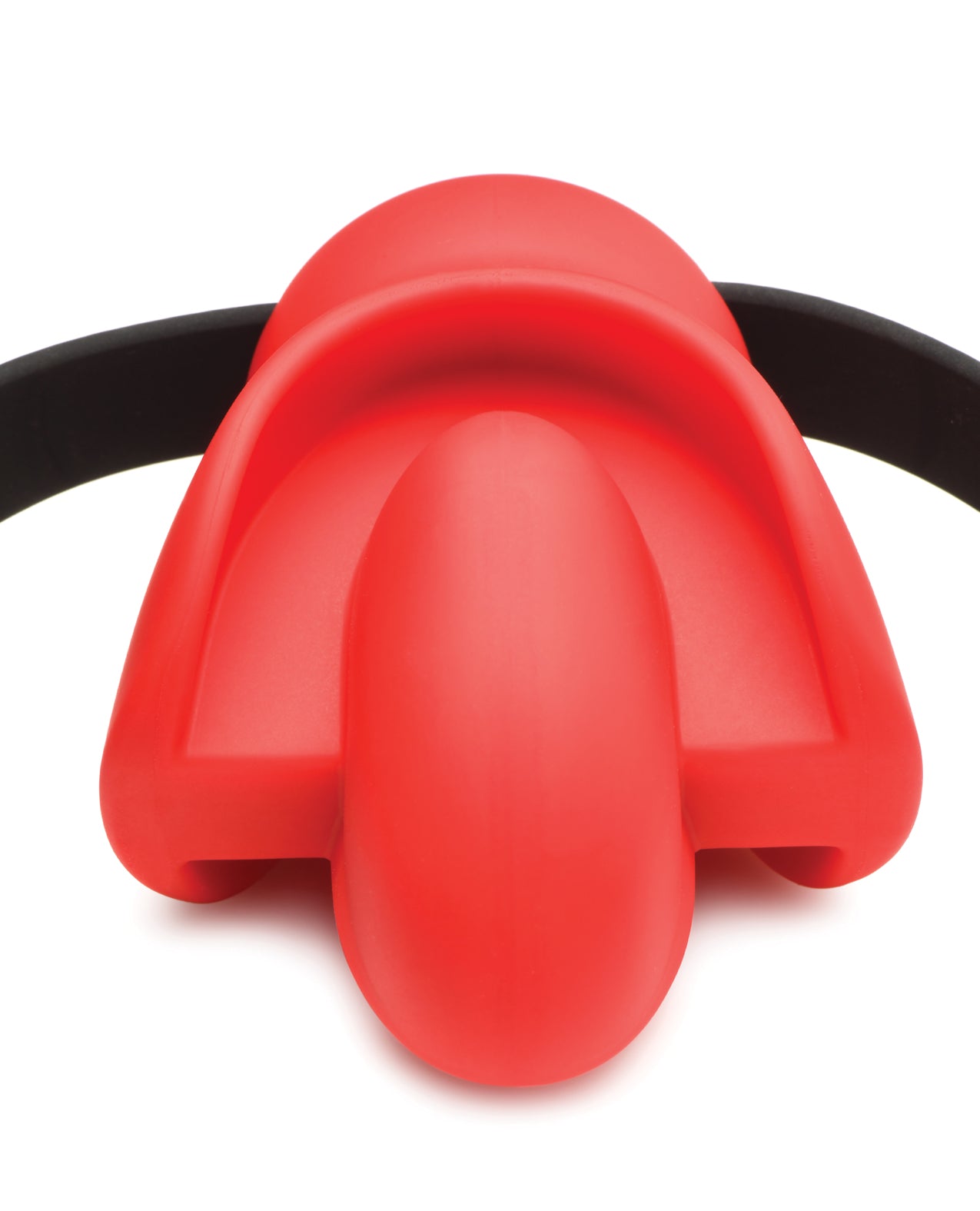 Master Series Gag Order Extreme Silicone Ball Gag - Red/Black