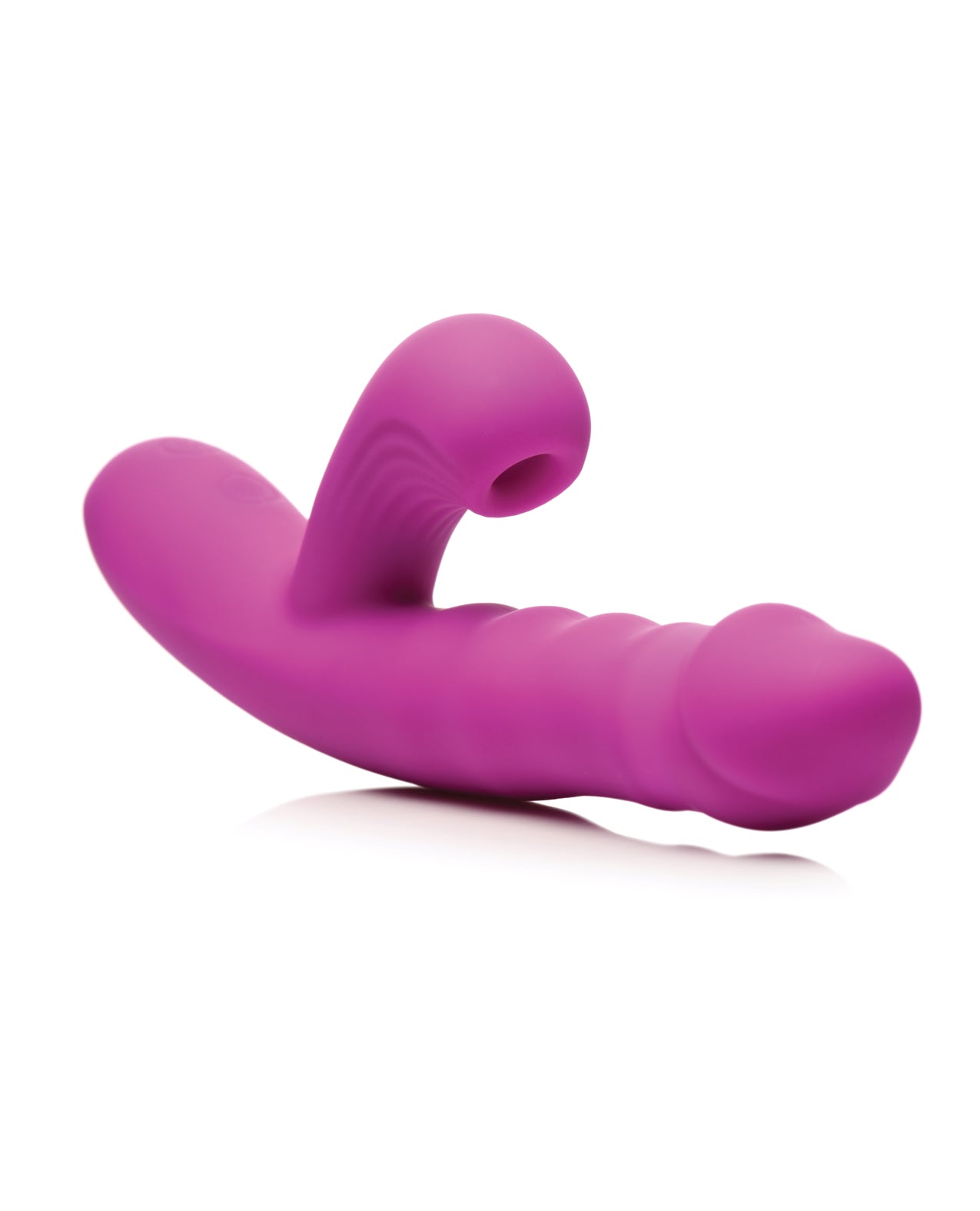 Bang! Thrusting & Sucking Rabbit Vibrator - Purple