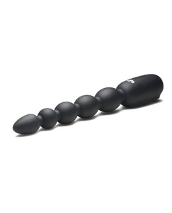 Bang! Digital Silicone Anal Beads - Black