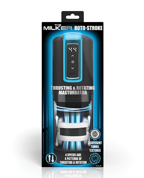 The Milker Roto-Stroke Thrusting & Rotating Masturbator - Black