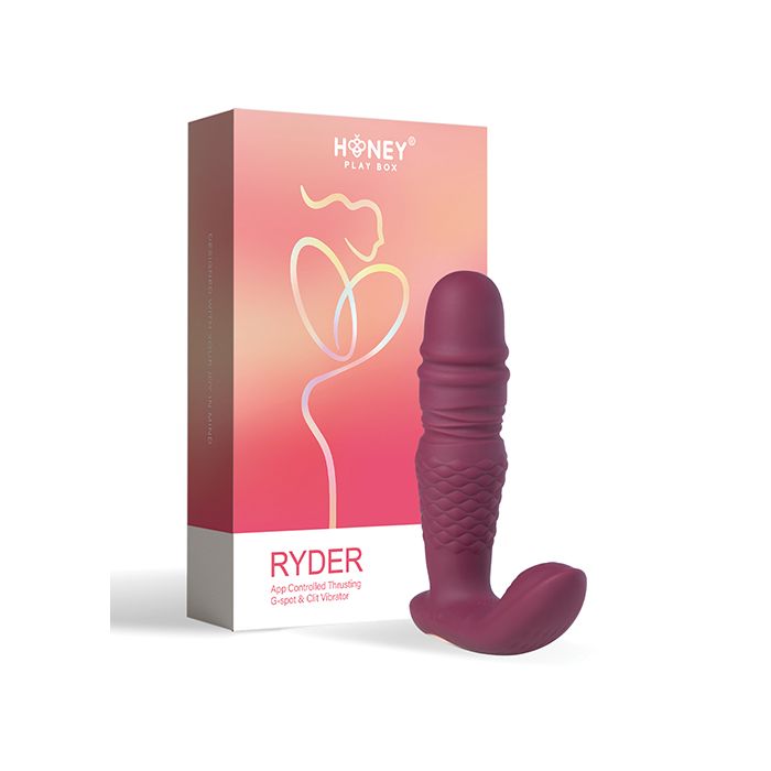 Ryder App-controlled Thrusting G-spot & Clit Vibrator - Rosy Red