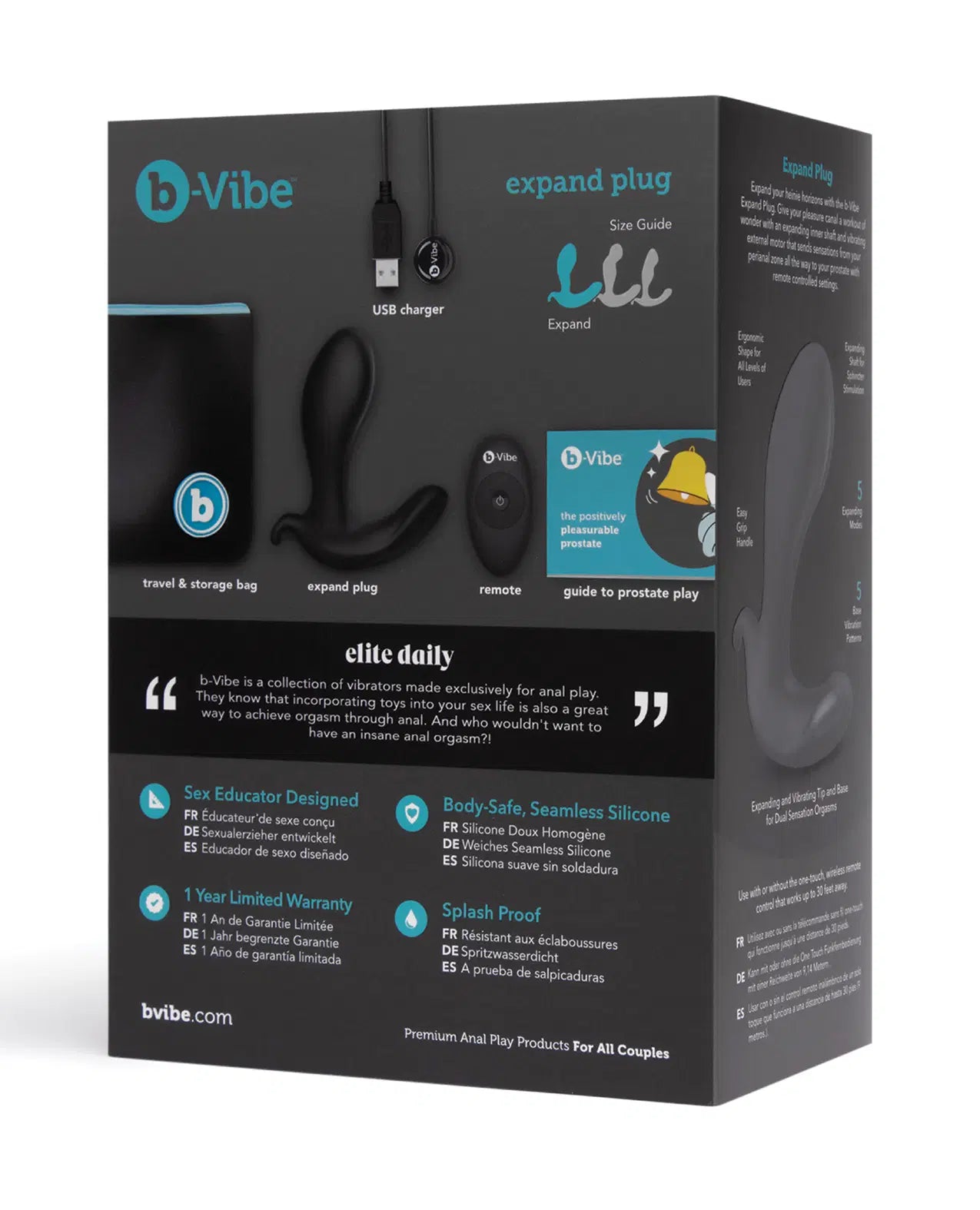 B-vibe Expand Plug - Black