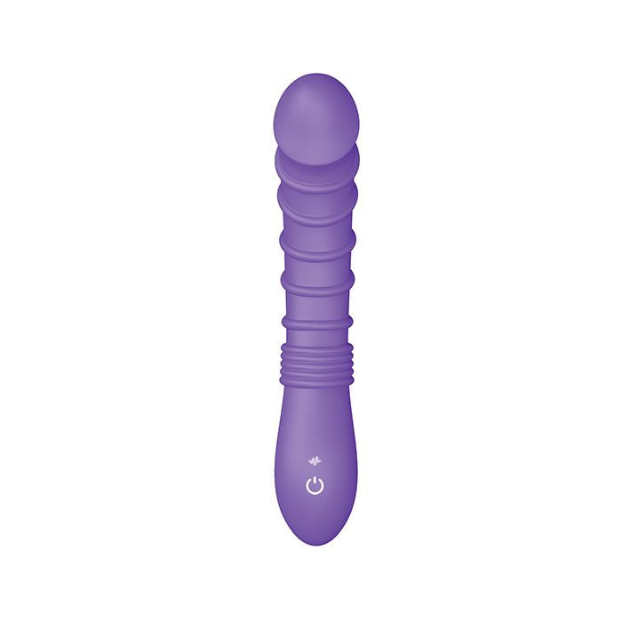 Luv Inc. Ribbed G-Spot Vibrator - Purple