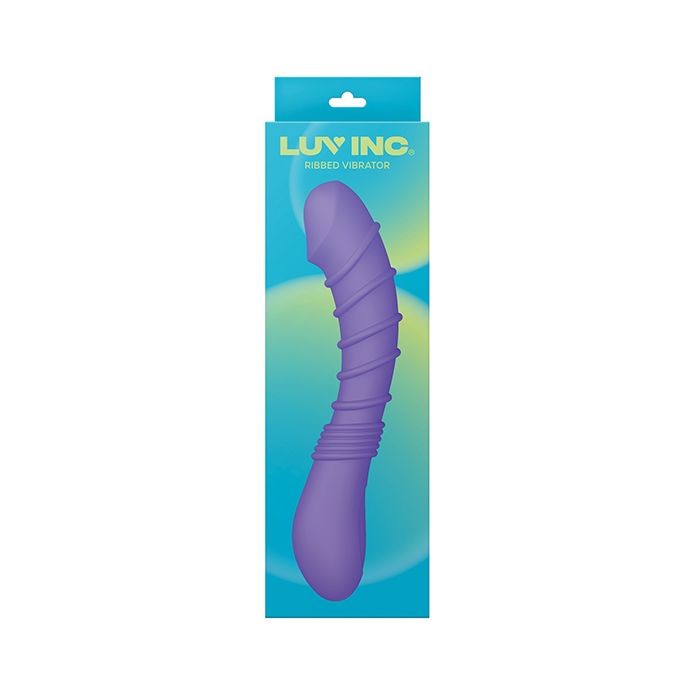 Luv Inc. Ribbed G-Spot Vibrator - Purple