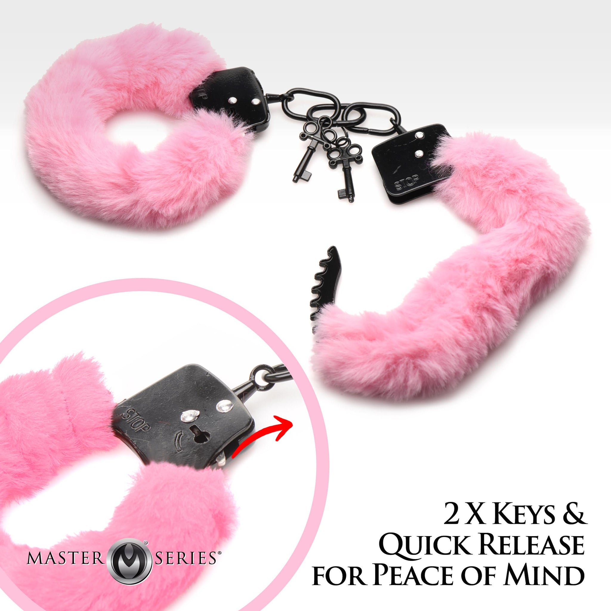 Cuffed In Fur Furry Handcuffs -